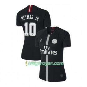 Billige Fotballdrakter Paris Saint-Germain Neymar JR 10 Jodan Svart Dame Tredjedraktsett 2018/19 Kortermet